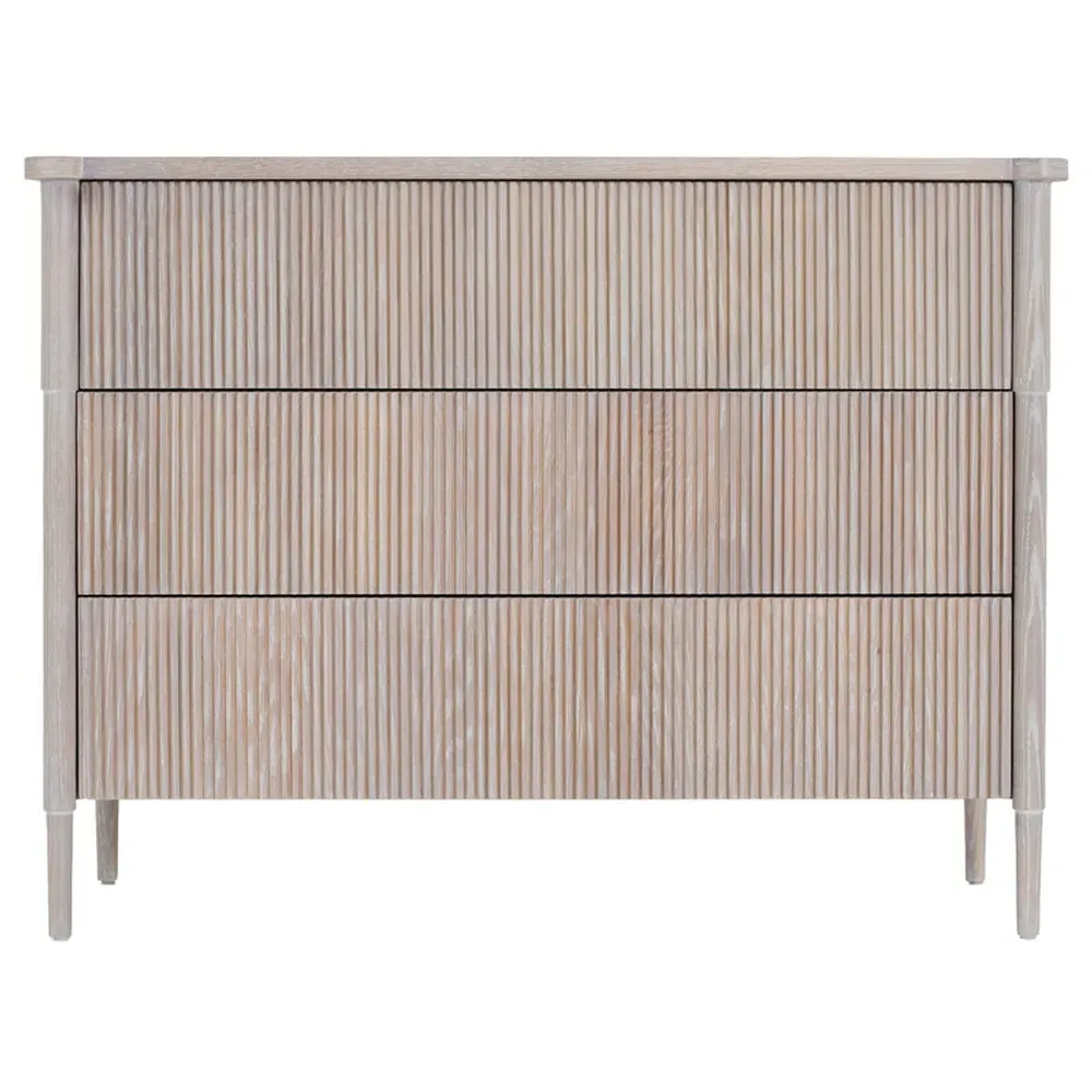 Alessandra 3 Drawer Bachelor Chest - Beige, Oak