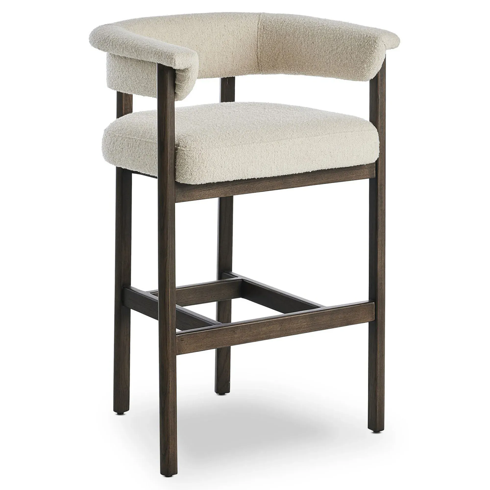 Alessandra Bar Stool - Cream, Boucle