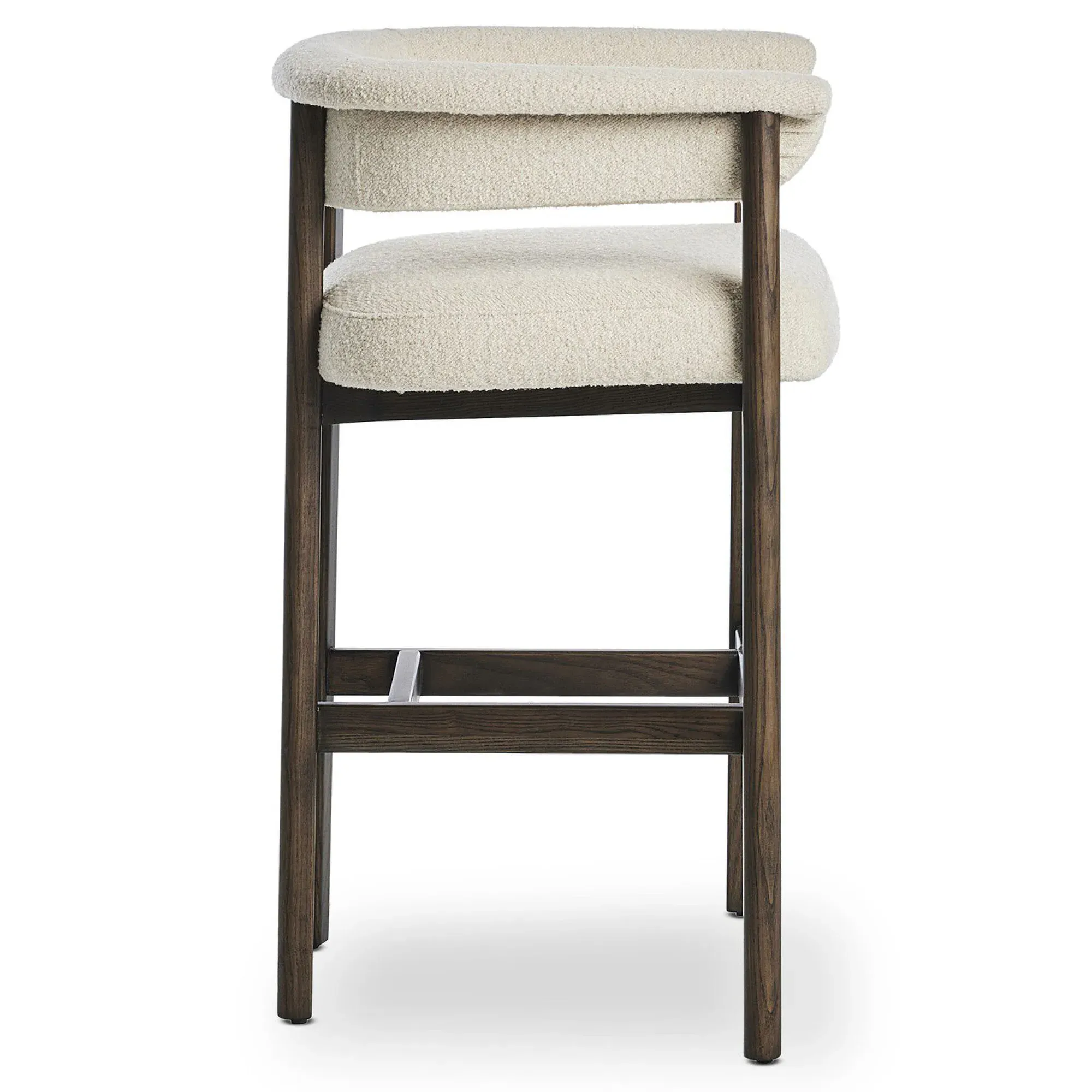 Alessandra Bar Stool - Cream, Boucle