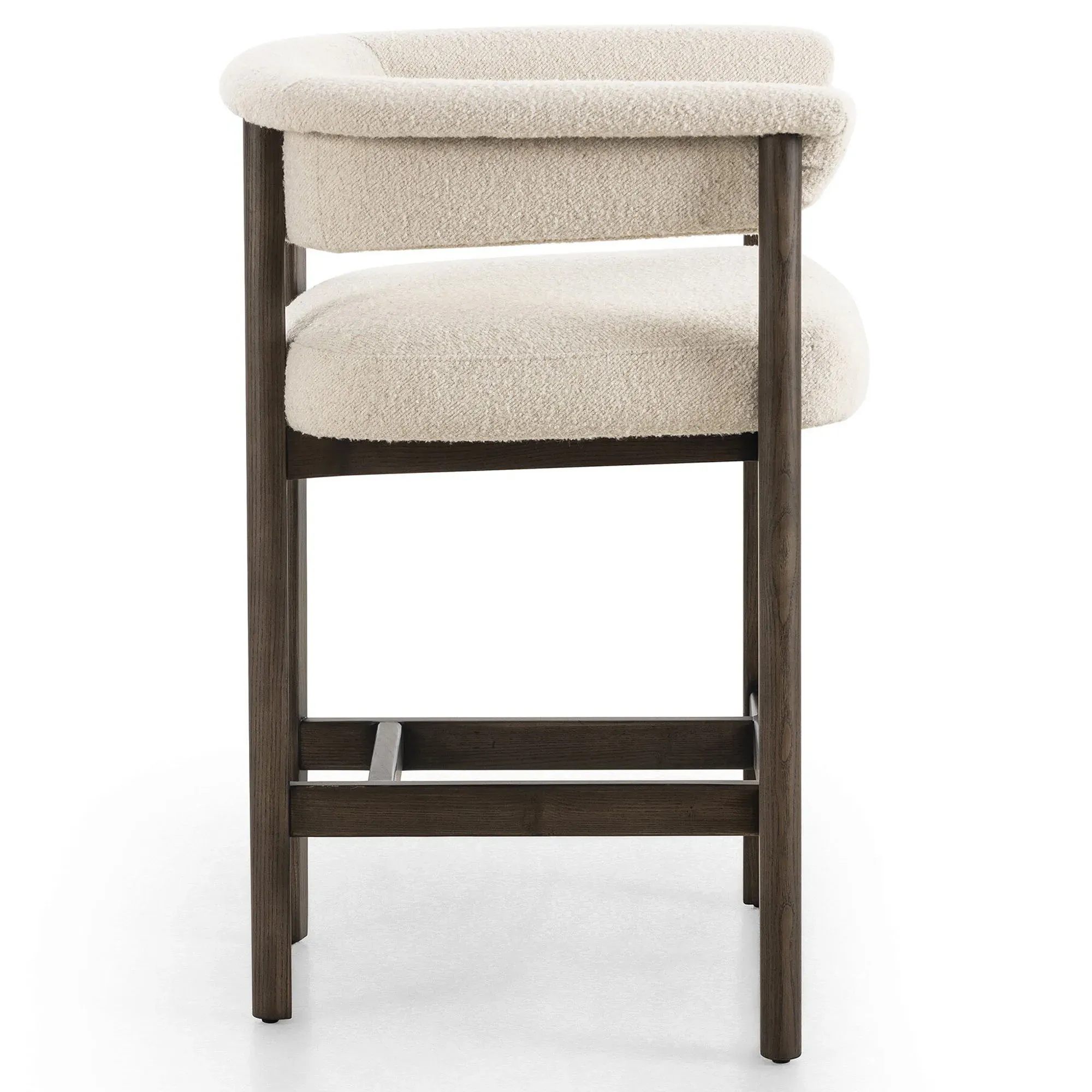 Alessandra Counter Stool - Cream, Boucle