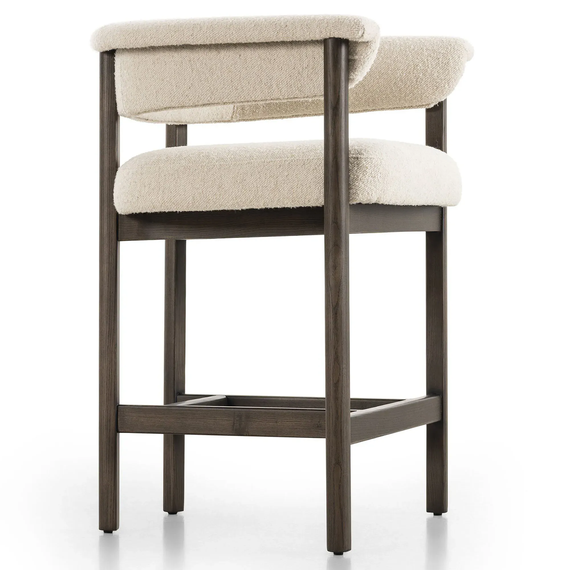 Alessandra Counter Stool - Cream, Boucle