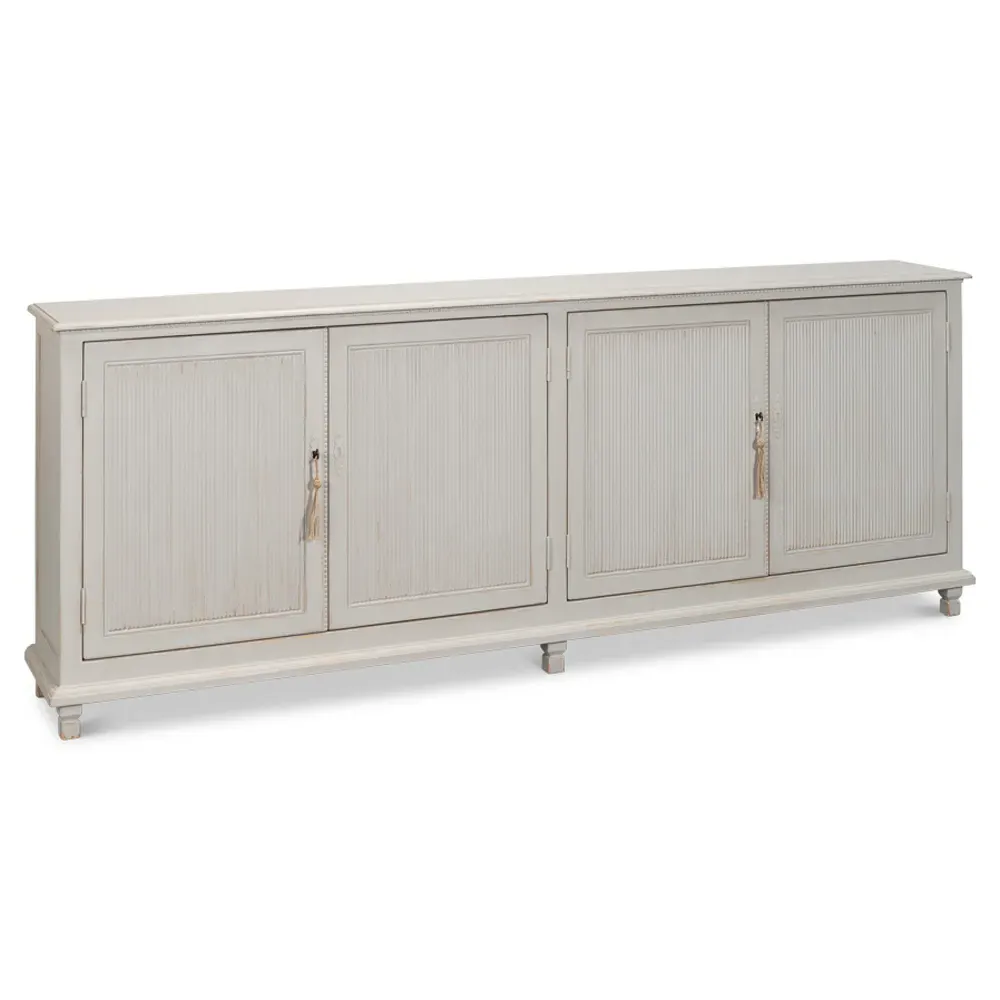 Alessandra Sideboard - Soft Grey, Pine Wood