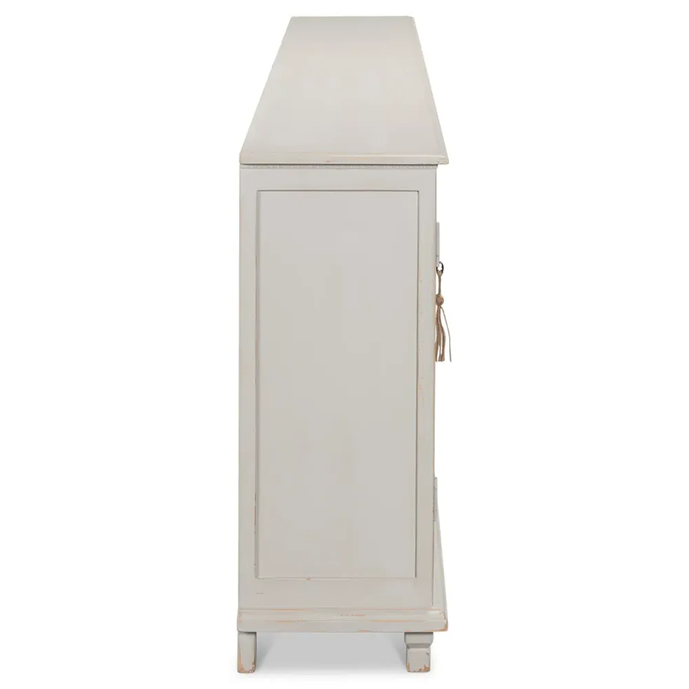 Alessandra Sideboard - Soft Grey, Pine Wood