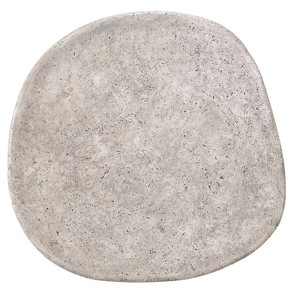 Alex Round Outdoor Coffee Table - Grey, Concrete