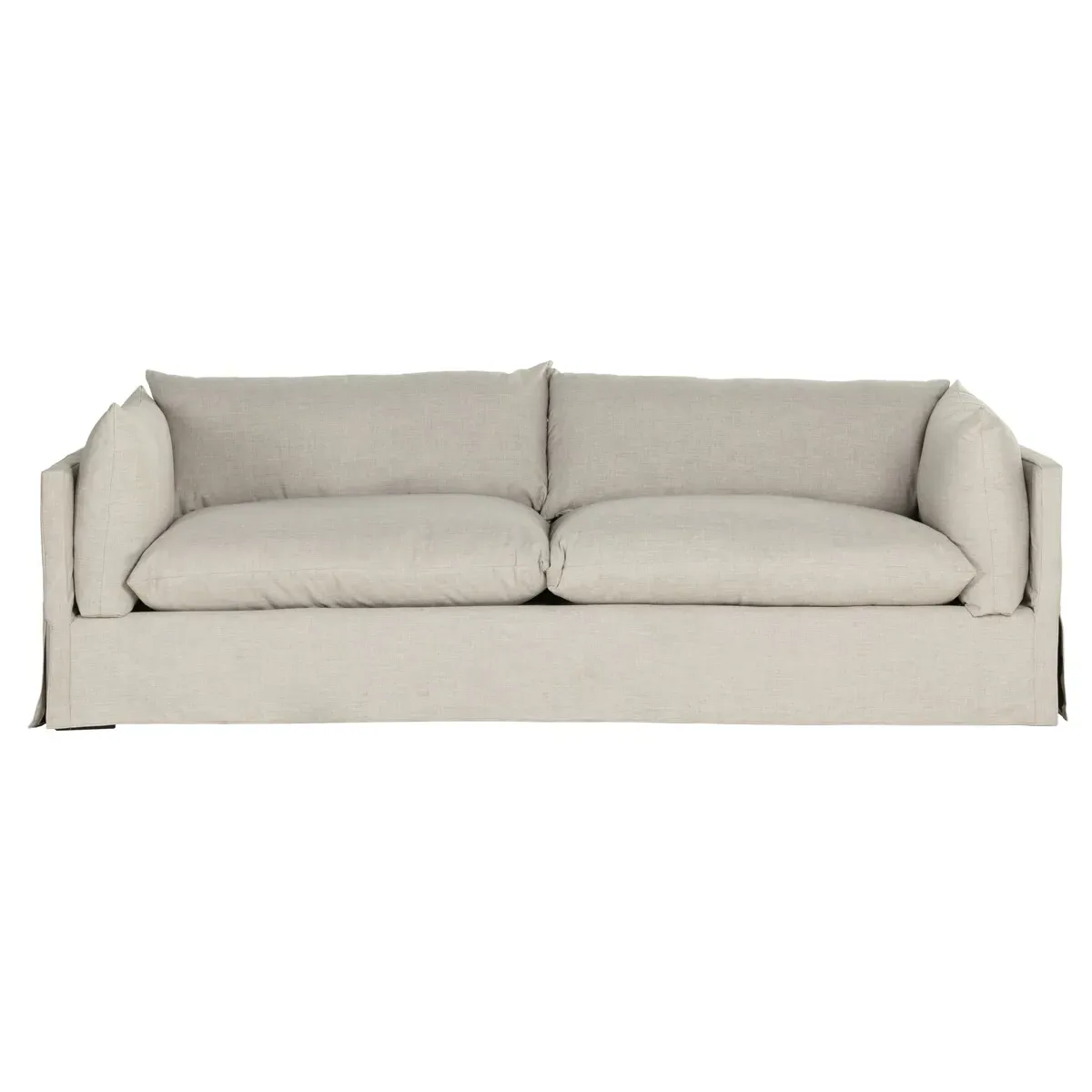 Alexa Large Slipcovered Sofa - Grey, Performance Fabric