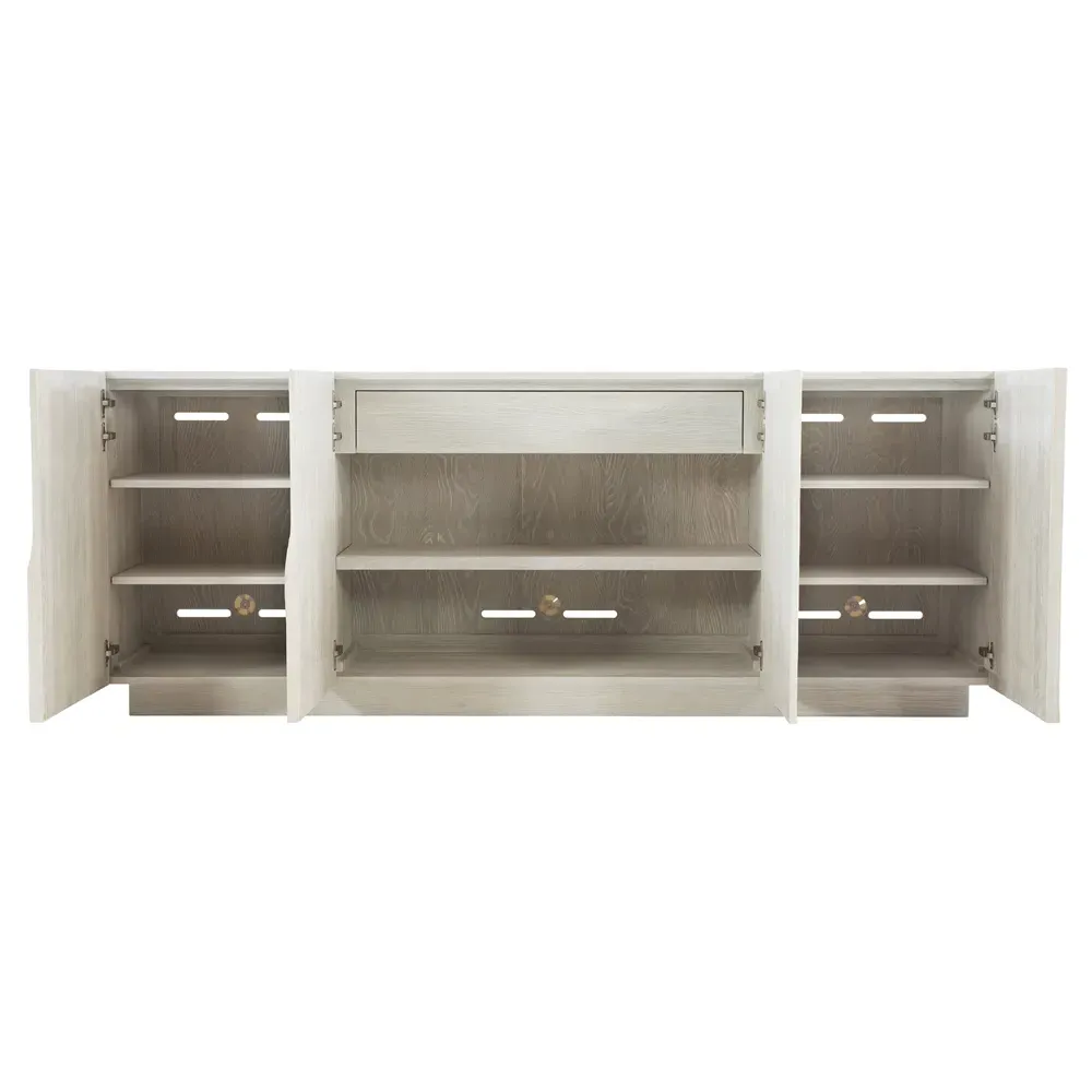 Alexa Media Cabinet - White, Oak