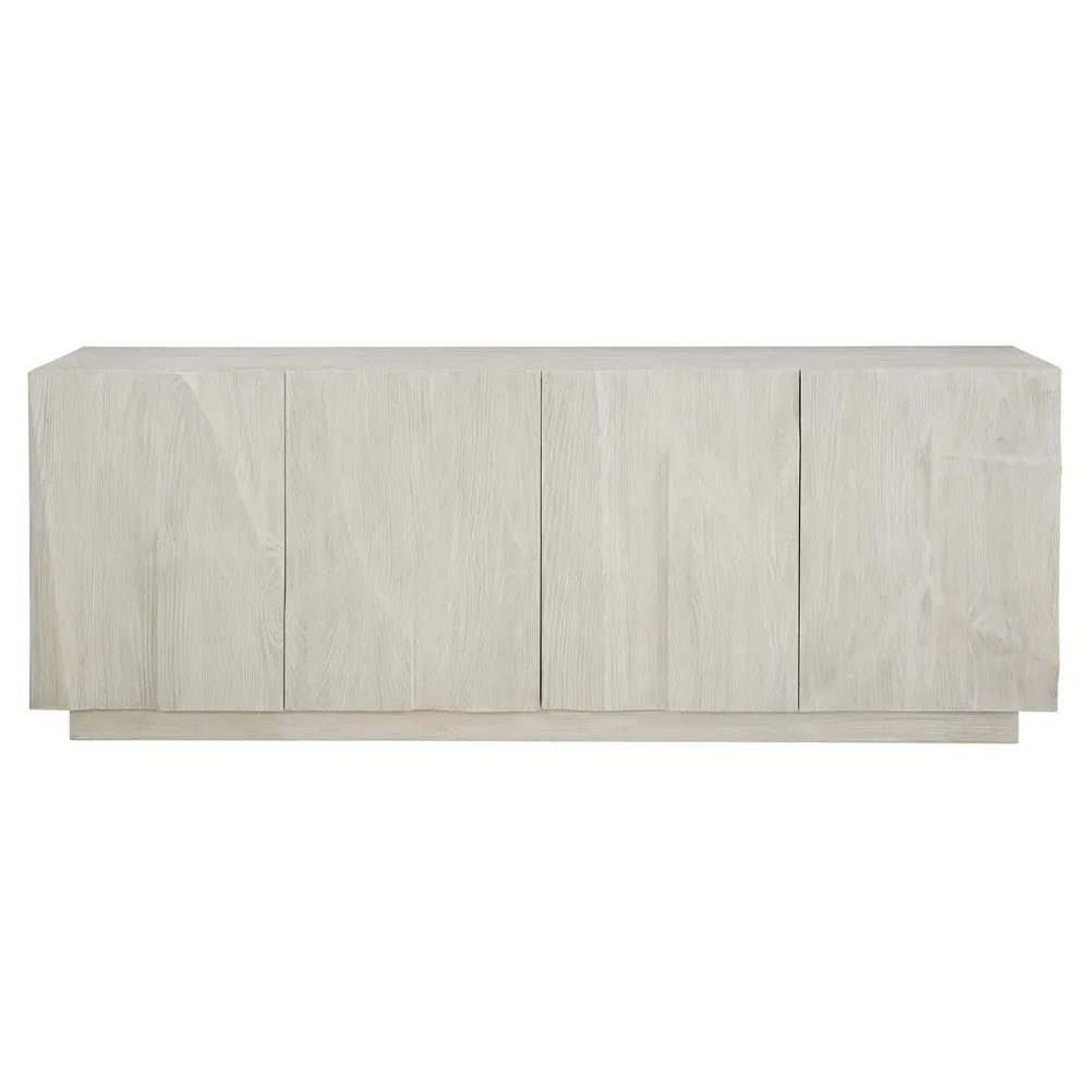 Alexa Media Cabinet - White, Oak image