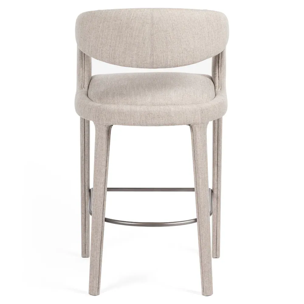 Alexander Bar Stool - Grey, Iron