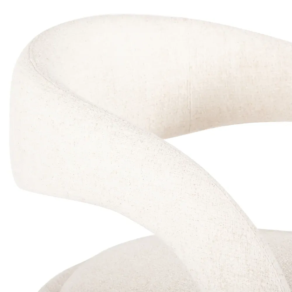 Alexander Bar Stool - White, Iron