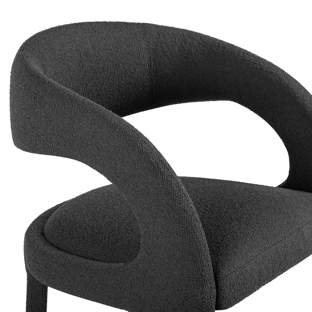 Alexander Counter Stool - Charcoal, Boucle