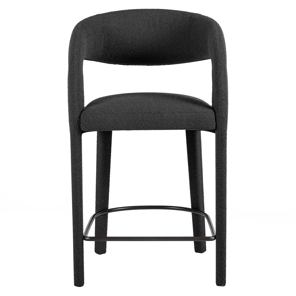 Alexander Counter Stool - Charcoal, Boucle image