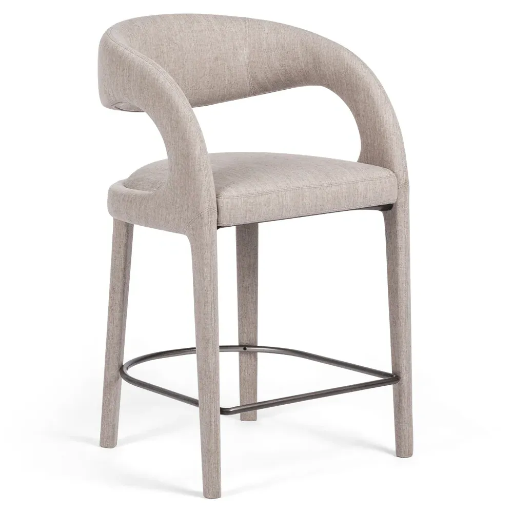 Alexander Counter Stool - Grey, Iron