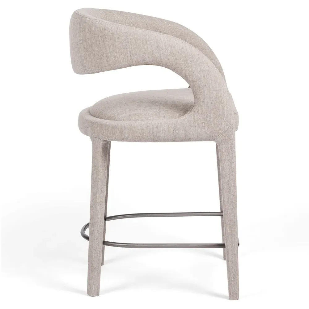 Alexander Counter Stool - Grey, Iron