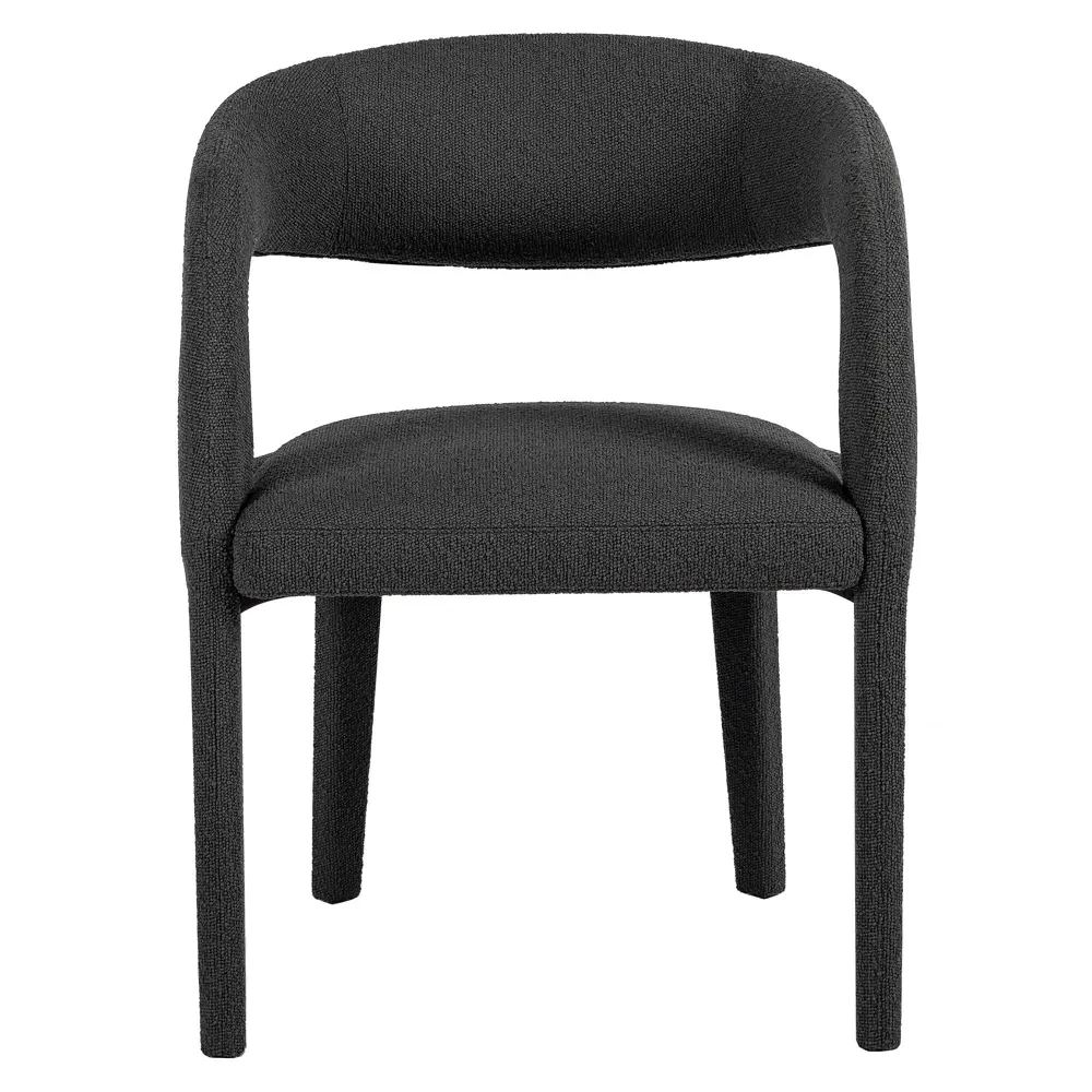 Alexander Dining Arm Chair - Charcoal, Boucle image