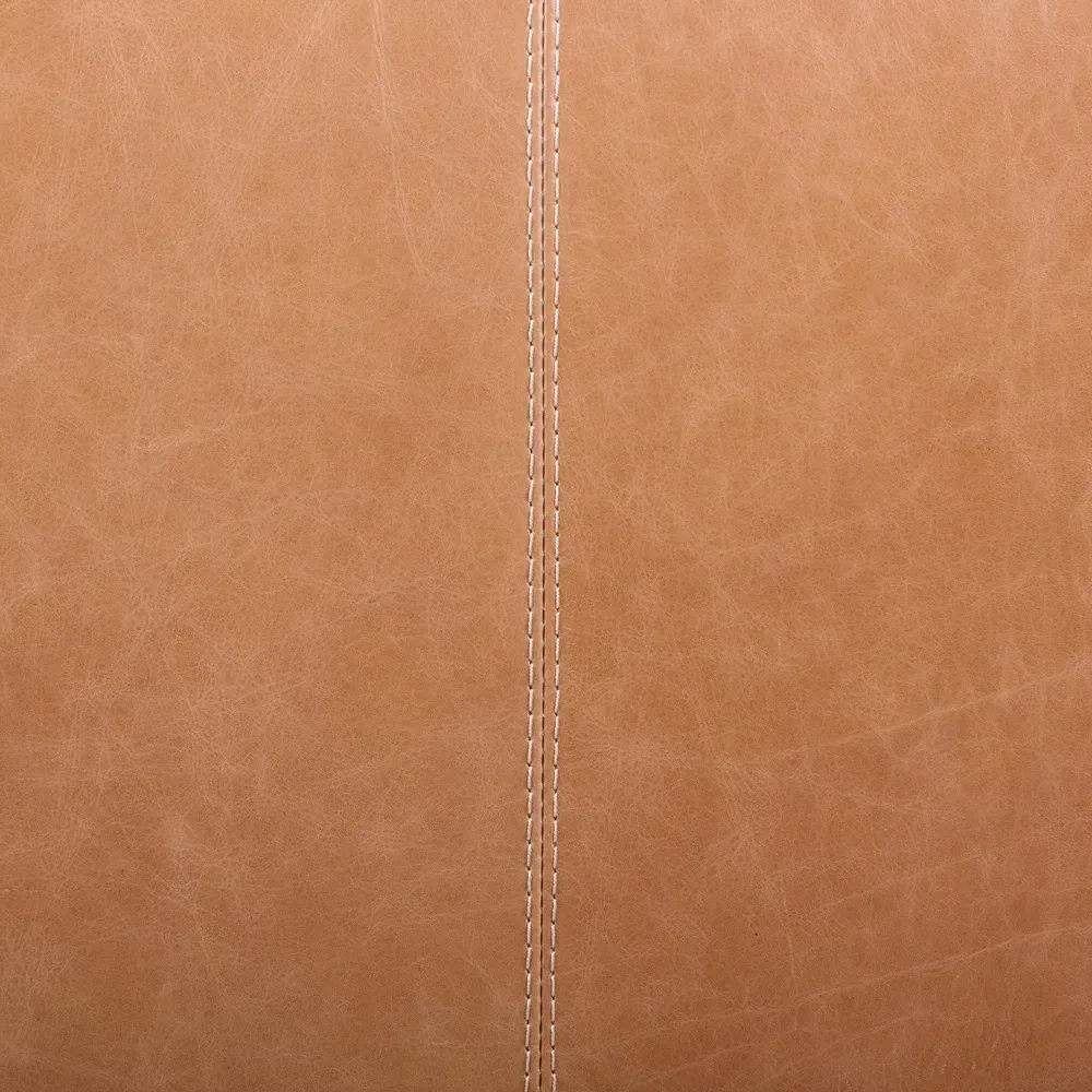 Alexander Upholstered Dining Bench - Brown, Leather