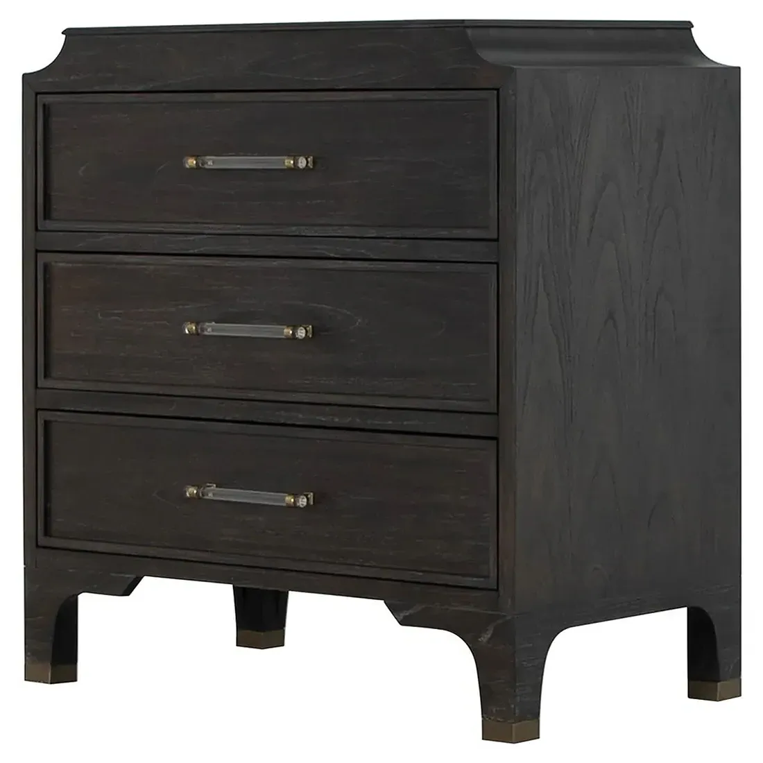 Alexander Wood Chest - Black