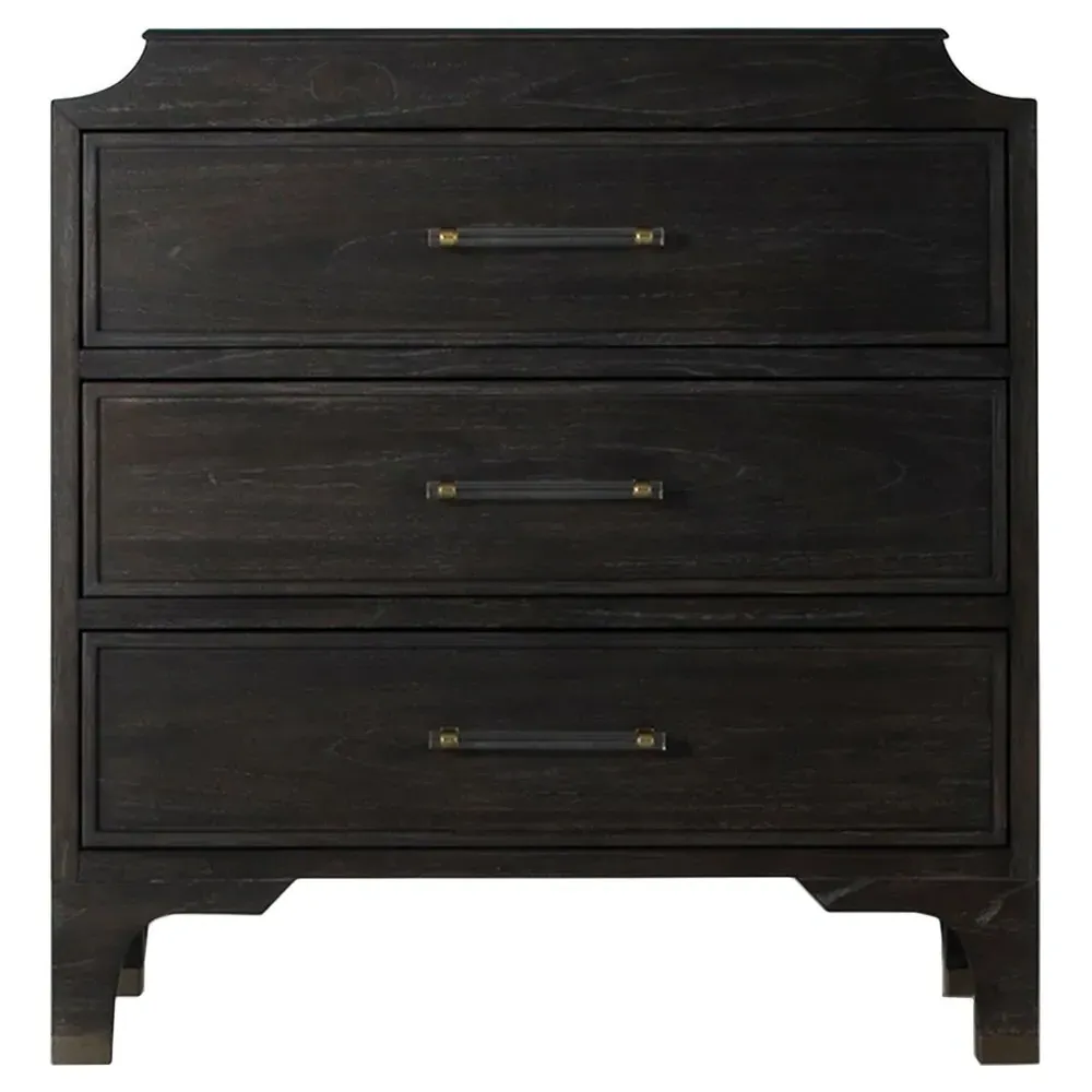 Alexander Wood Chest - Black image