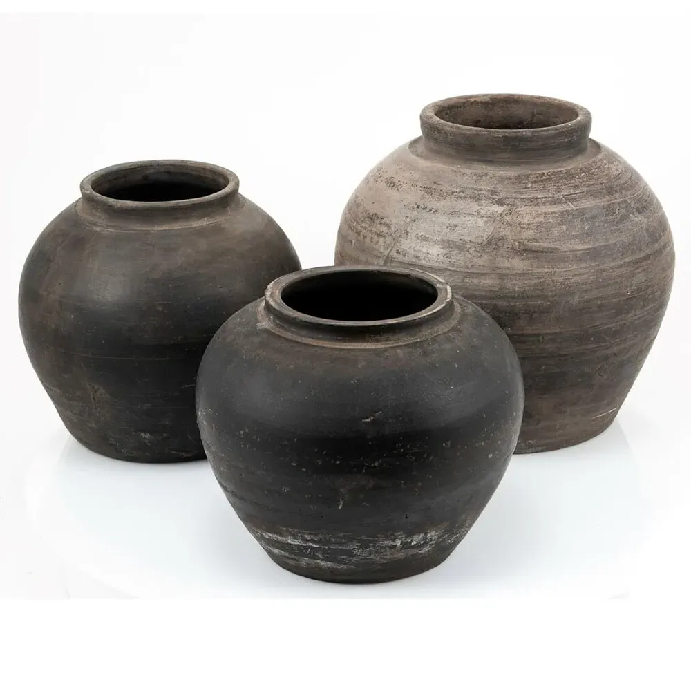 Alexandra Extra Small Pottery Water Jar - Grey