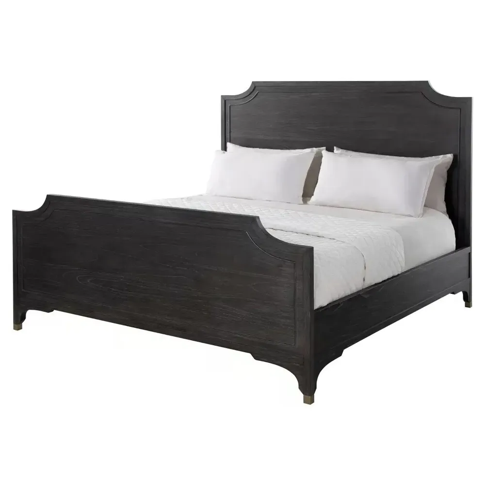 Alexandra King Size Bed Frame - Black, Mindi Wood