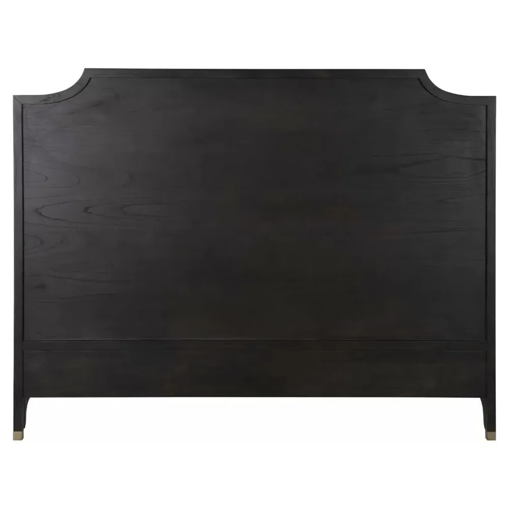 Alexandra King Size Bed Frame - Black, Mindi Wood