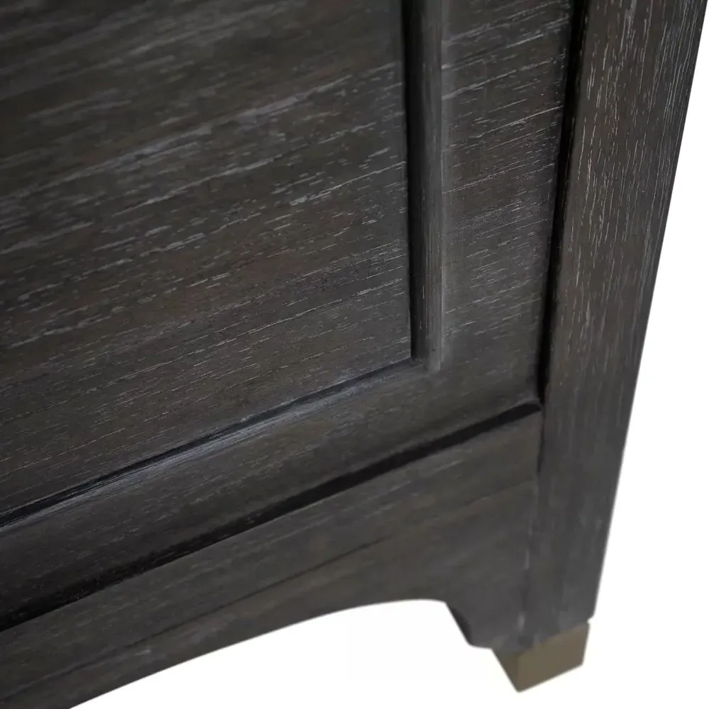 Alexandra King Size Bed Frame - Black, Mindi Wood