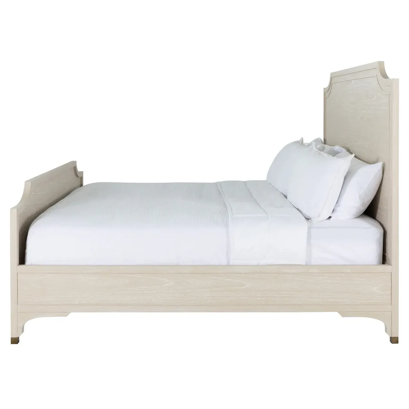 Alexandra King Size Bed Frame - White, Mindi Wood