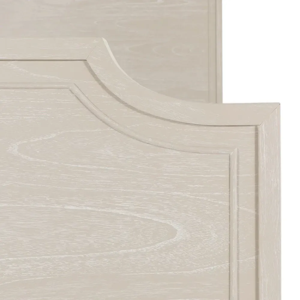 Alexandra King Size Bed Frame - White, Mindi Wood