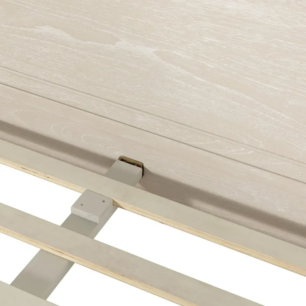 Alexandra King Size Bed Frame - White, Mindi Wood