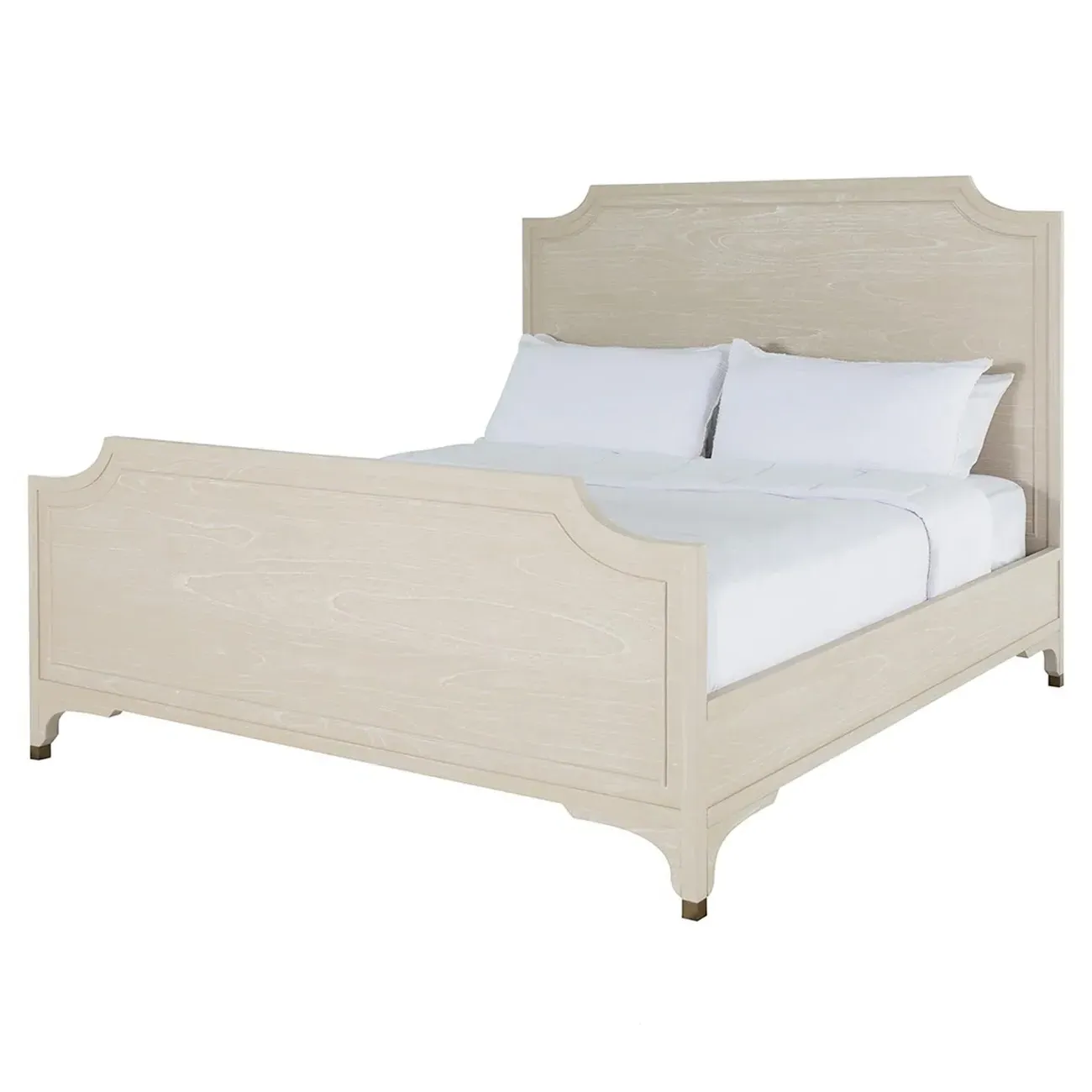 Alexandra King Size Bed Frame - White, Mindi Wood