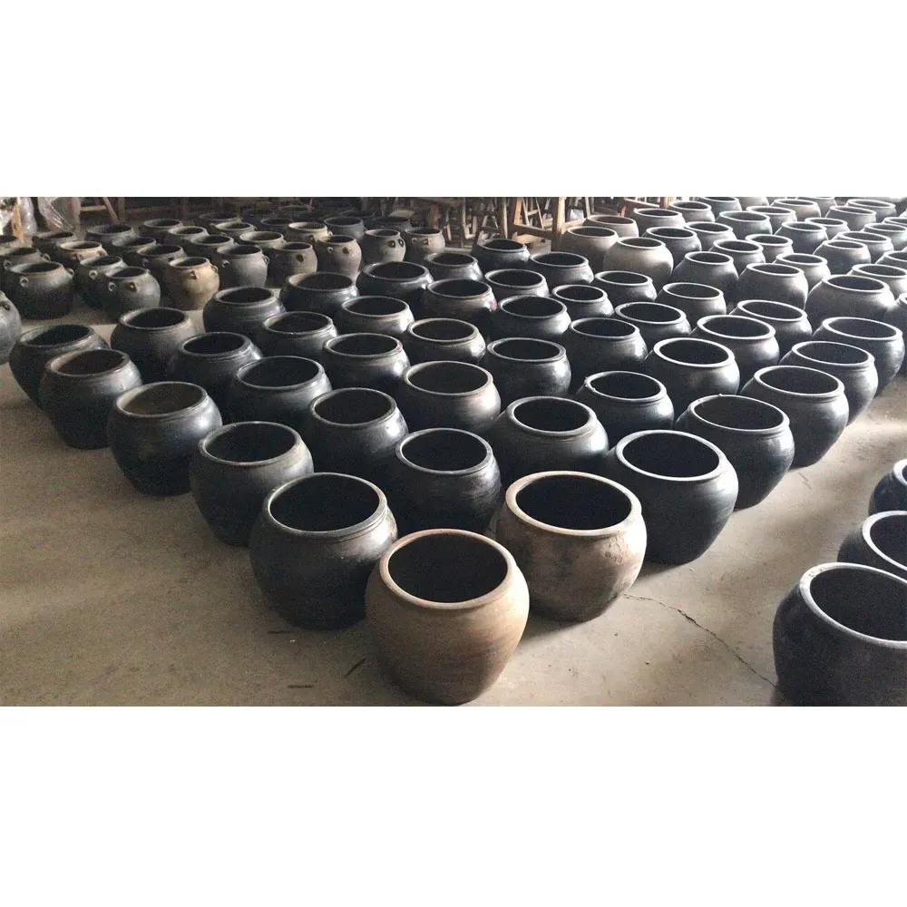 Alexandra Large Pottery Water Jar - Grey