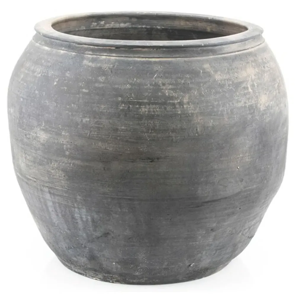 Alexandra Large Pottery Water Jar - Grey