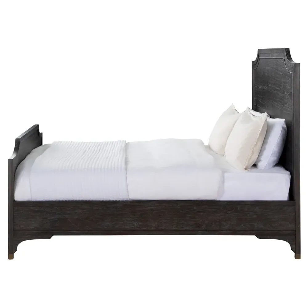 Alexandra Queen Size Bed Frame - Black, Mindi Wood