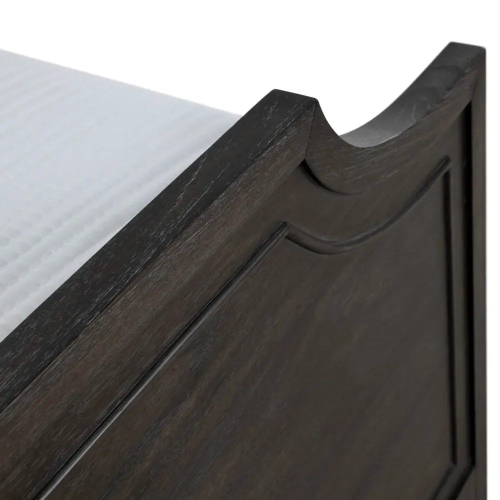 Alexandra Queen Size Bed Frame - Black, Mindi Wood