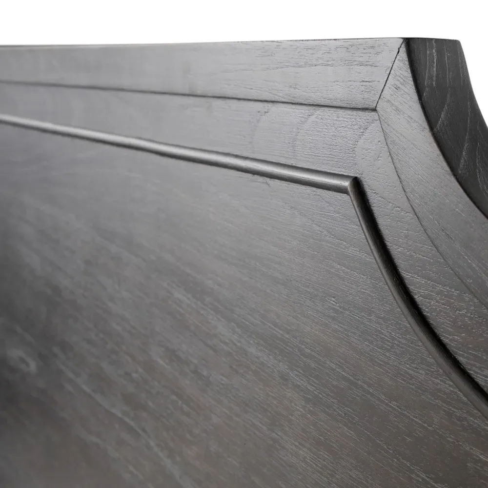 Alexandra Queen Size Bed Frame - Black, Mindi Wood