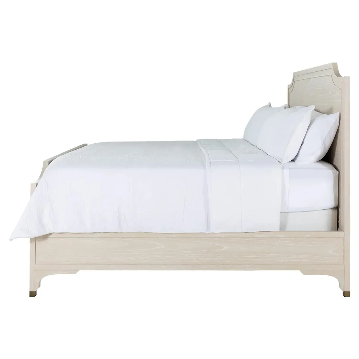 Alexandra Queen Size Bed Frame - White, Mindi Wood