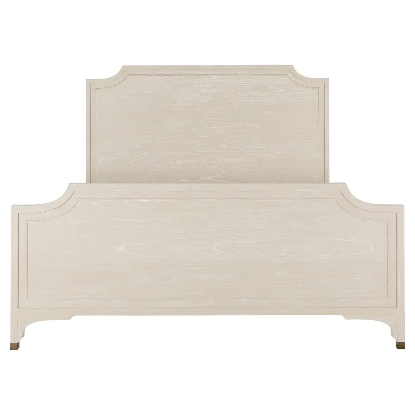 Alexandra Queen Size Bed Frame - White, Mindi Wood