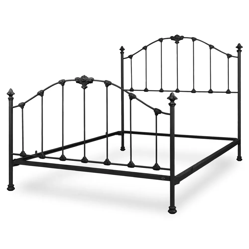 Alexia Cal King Size Bed Frame - Black, Iron