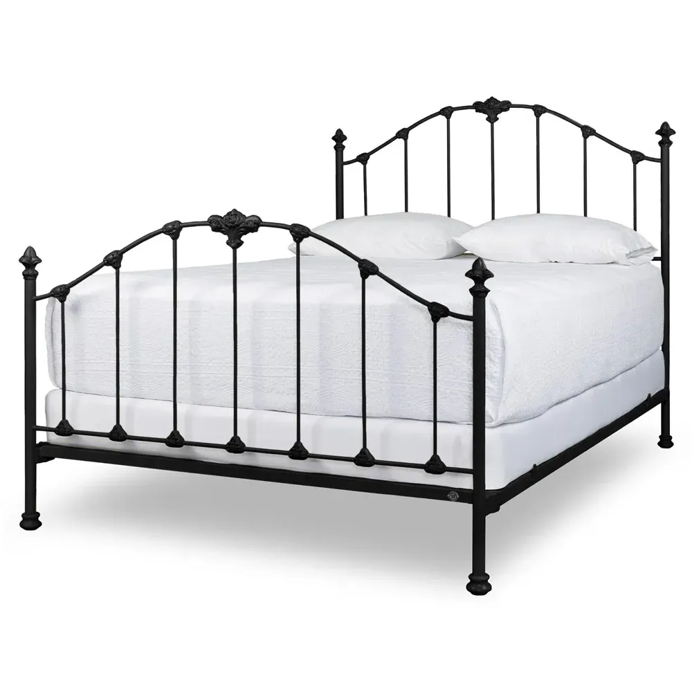 Alexia Queen Size Bed Frame - Black, Iron