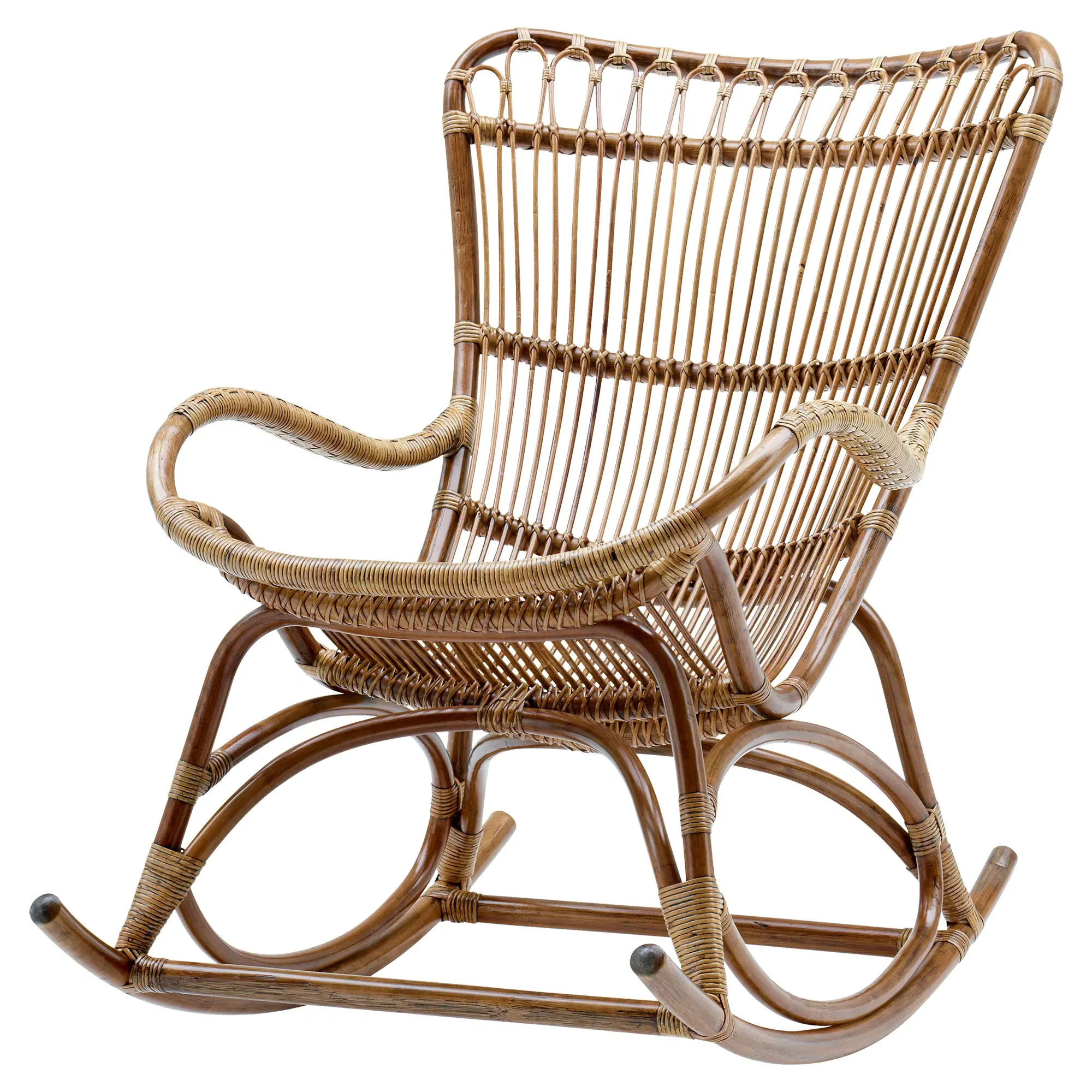 Alexis Rattan Rocking Chair - Brown