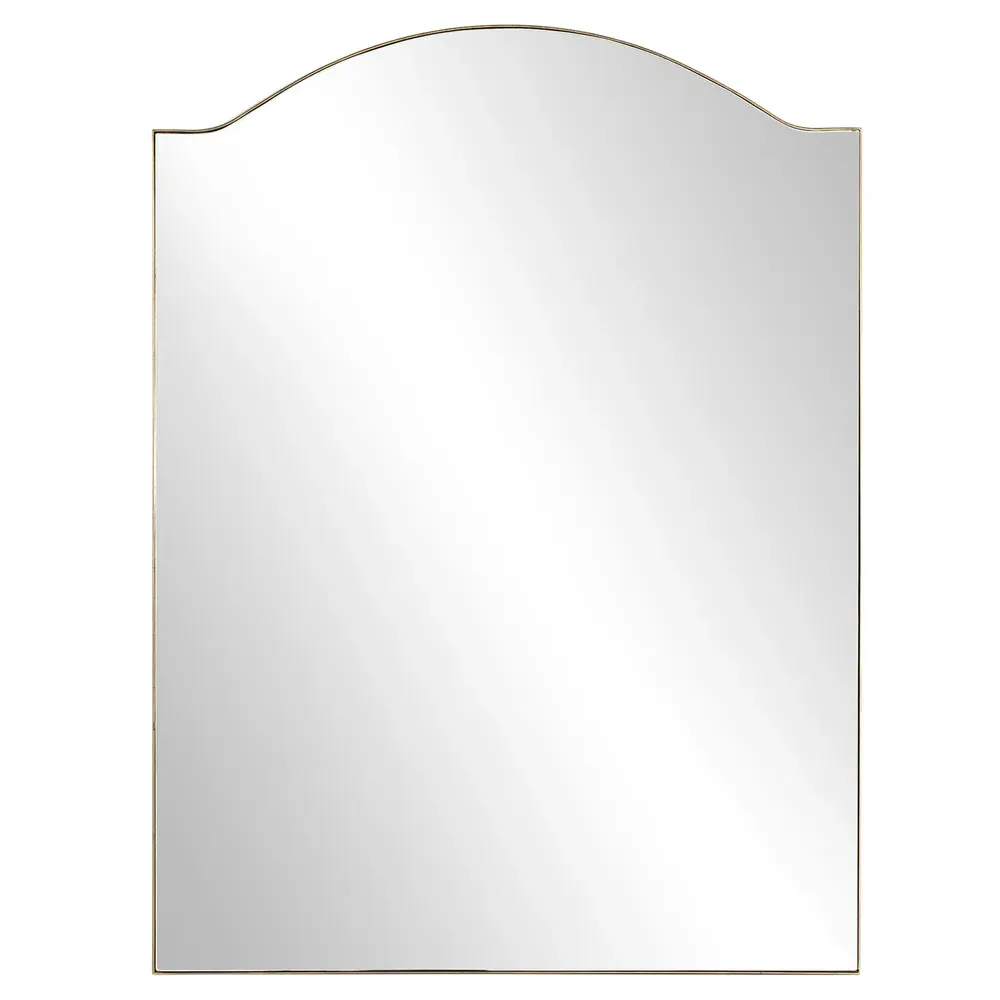 Alexis Rectangular Floor Mirror - Antique Brass, Steel