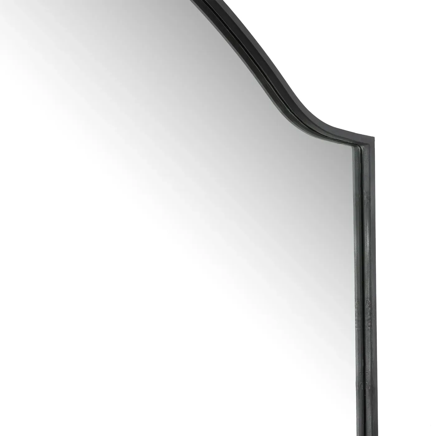 Alexis Rectangular Floor Mirror - Black, Iron