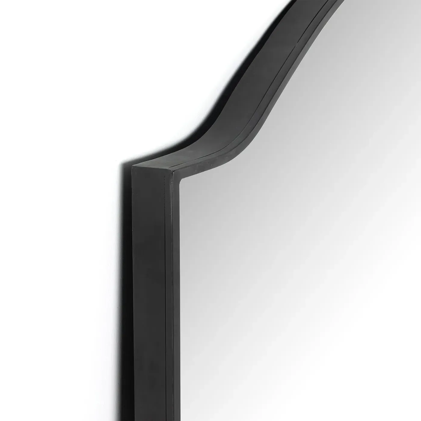 Alexis Rectangular Floor Mirror - Black, Iron