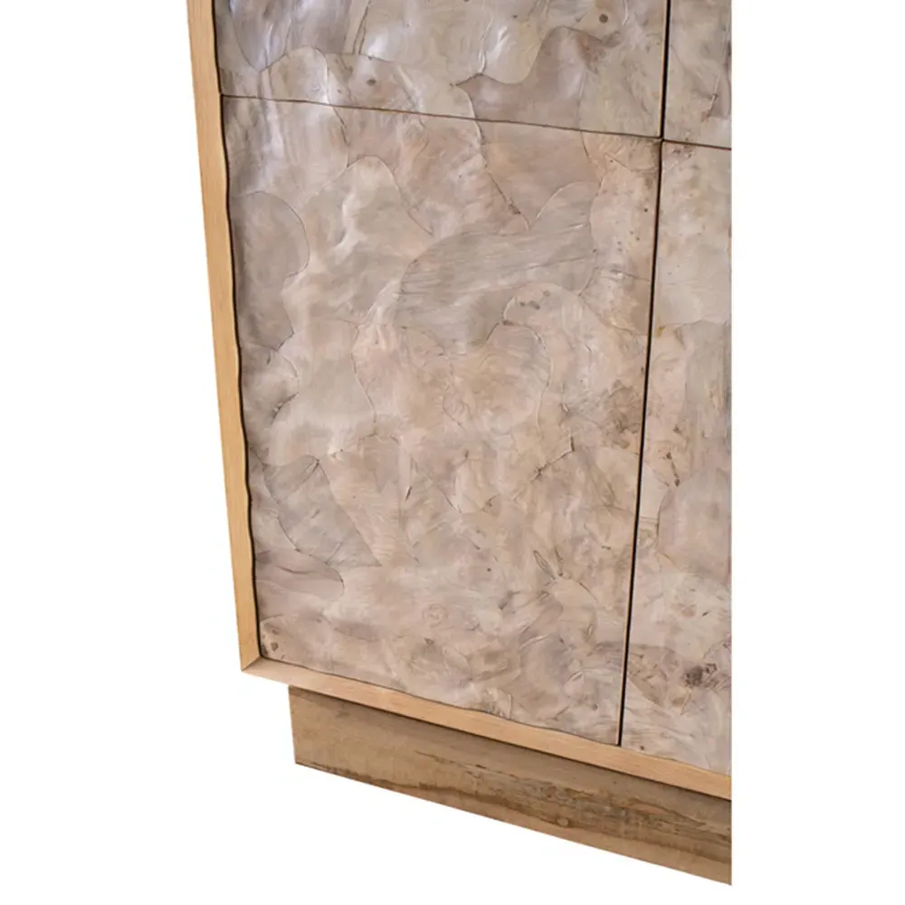 Alfon 4 Door Armoire - Brown, Burl Wood