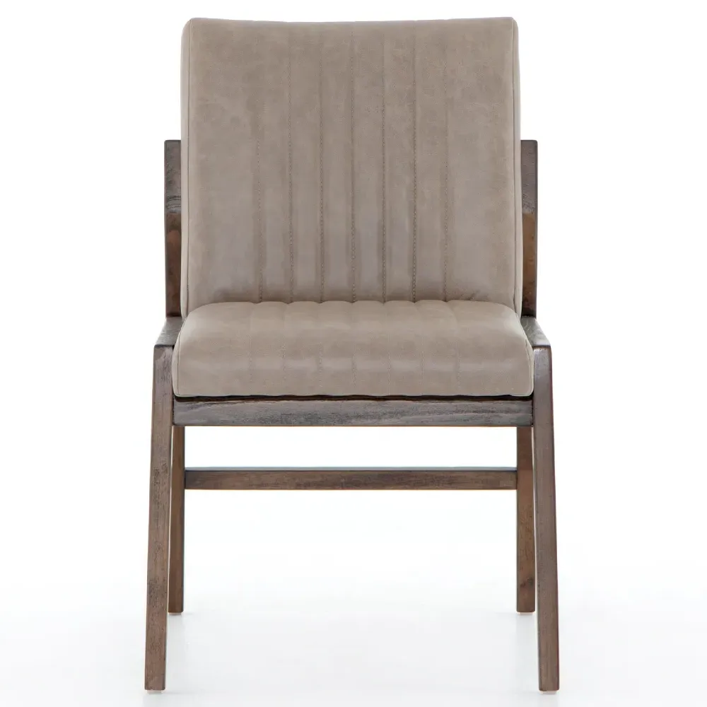 Ali Dining Chair - Grey, Leather image