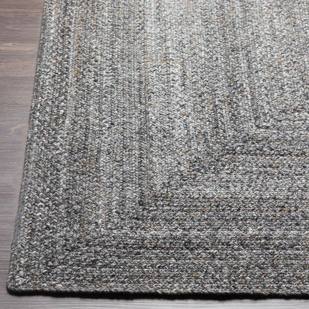 Ali Sample Textured Solid Rug - Dark Grey, PET