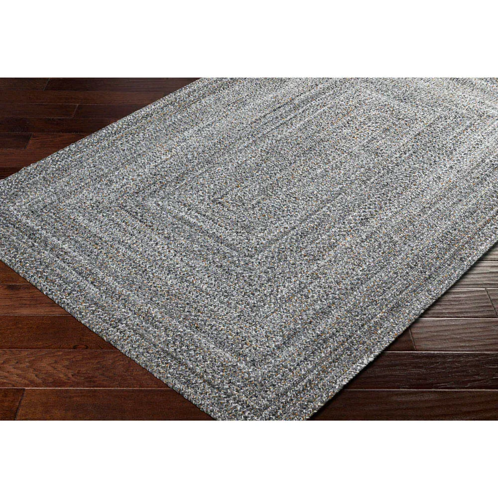 Ali Sample Textured Solid Rug - Dark Grey, PET