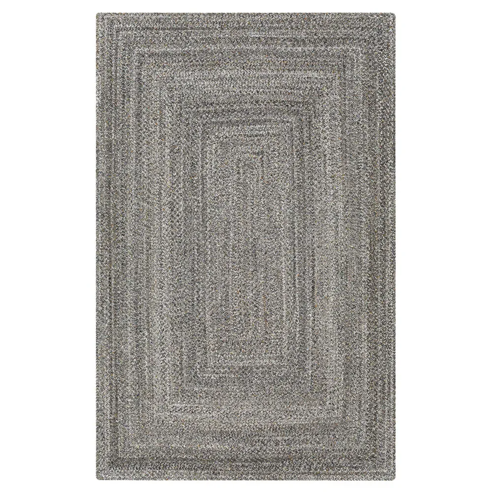 Ali Textured Solid Rug - Dark Grey, PET