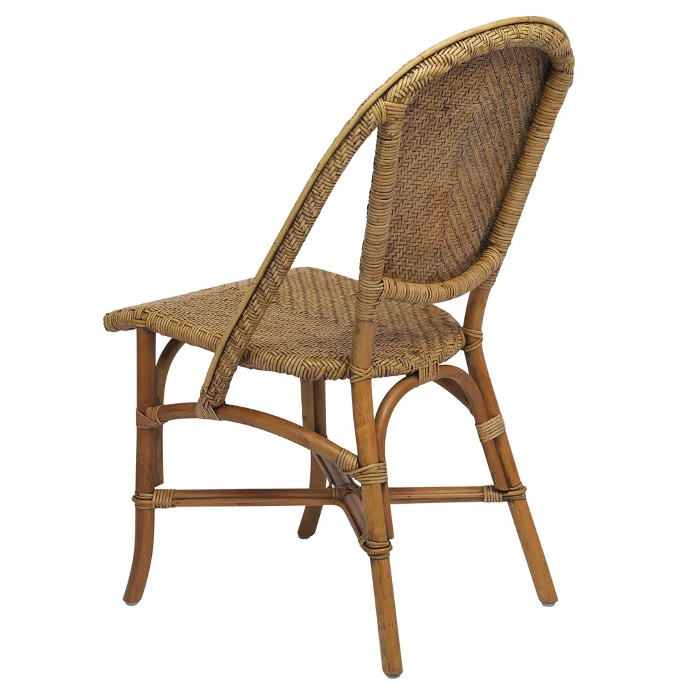 Alia Woven Rattan Outdoor Dining Chair - Antique Brown