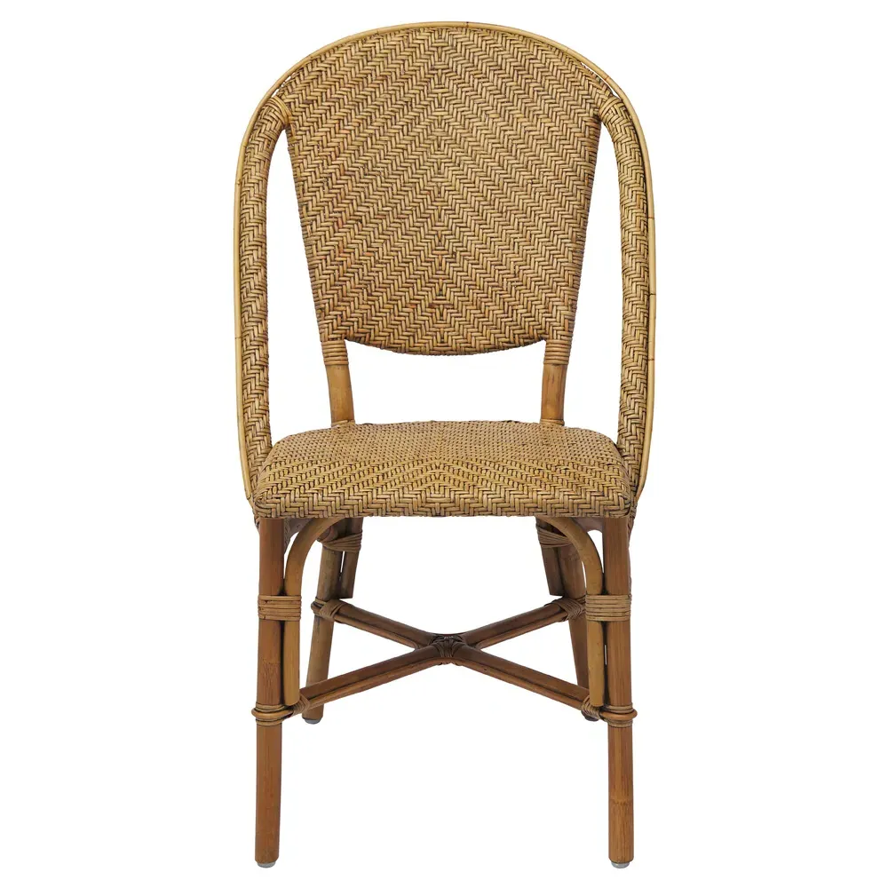 Alia Woven Rattan Outdoor Dining Chair - Antique Brown image