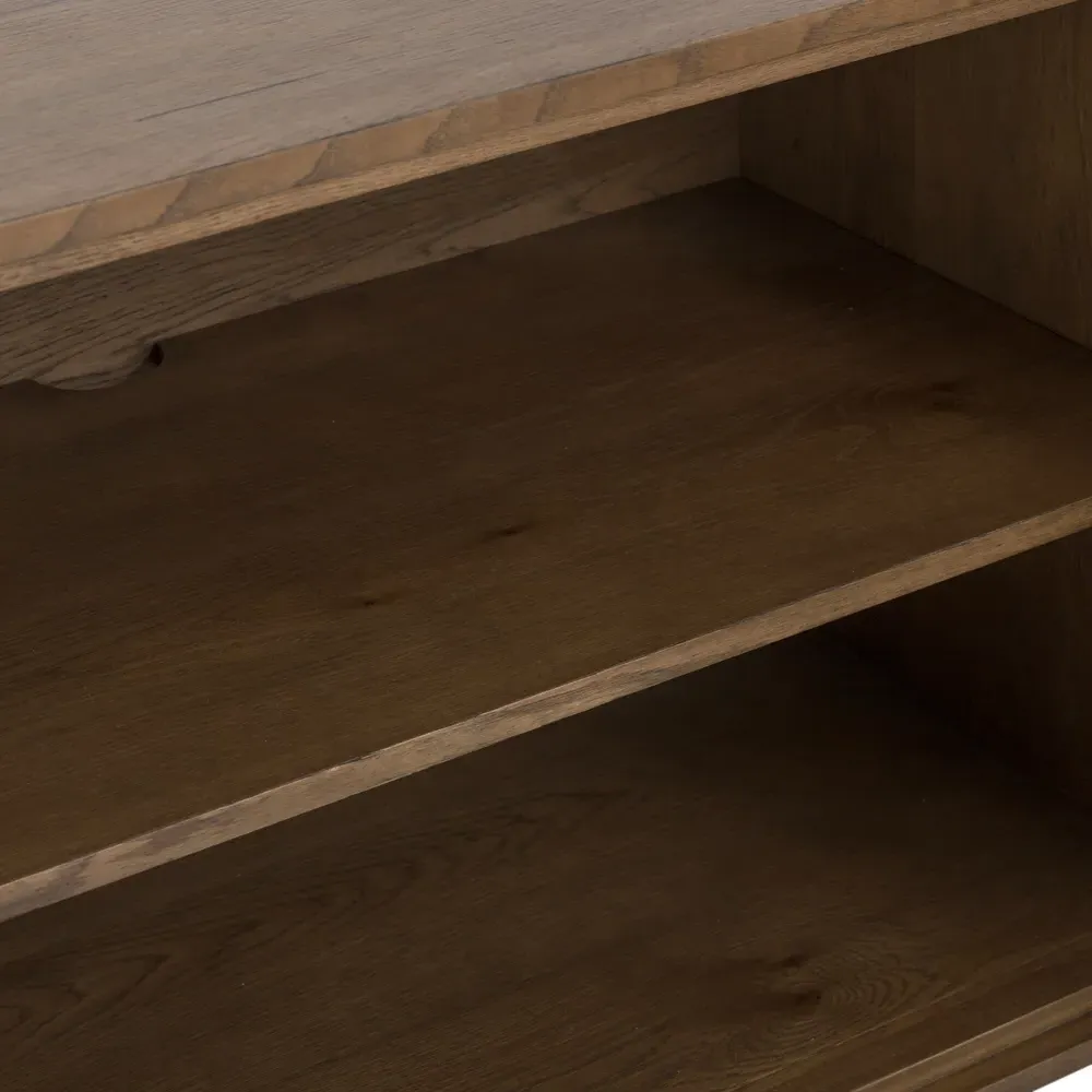 Alina 4 Door Rectangular Sideboard - Brown, Oak